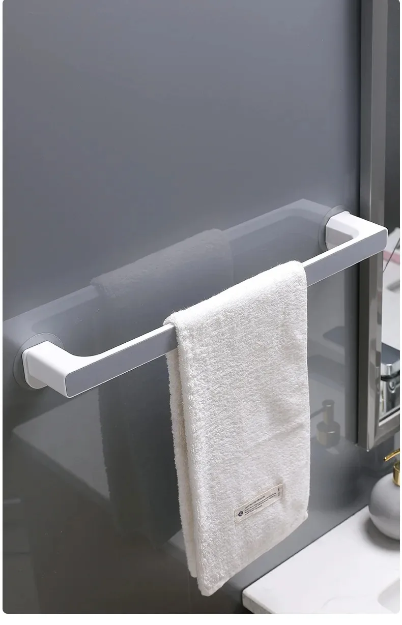 Small Size Towel Rack Bathroom Punch-free Towel Bar Simple Creative Bathroom Rack 1pc towel rack