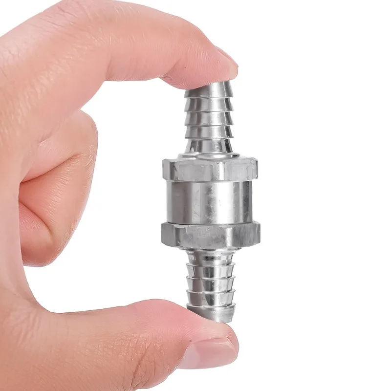 Car One Way Check Valve 6/8/10/12MM Oil Supply Joint Hand Pump Aluminium Alloy Fuel Non Return Check Valve for Peugeot Renault