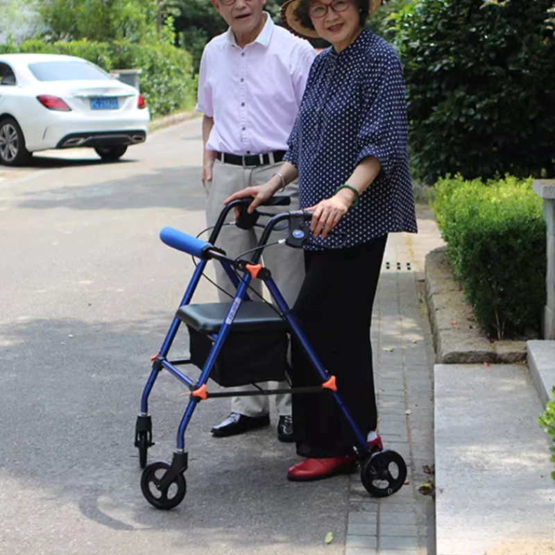 Practical Walking Aid for Elderly, Walking Rehabilitation Walker for Adults , &zwnj;Disabled Mobility Aids Cane &zwnj;Locomotion