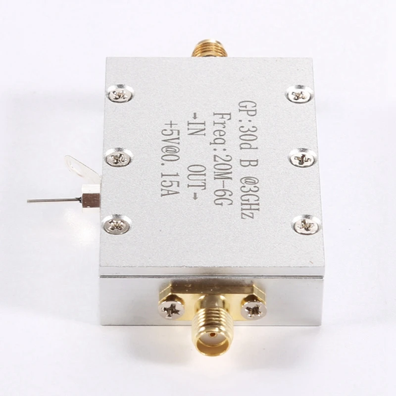 JAJA Amplifier Module 20M-6G Wideband RF Low Noise Amplifier High Gain 30Db LNA Microwave Amplification Receiver Module