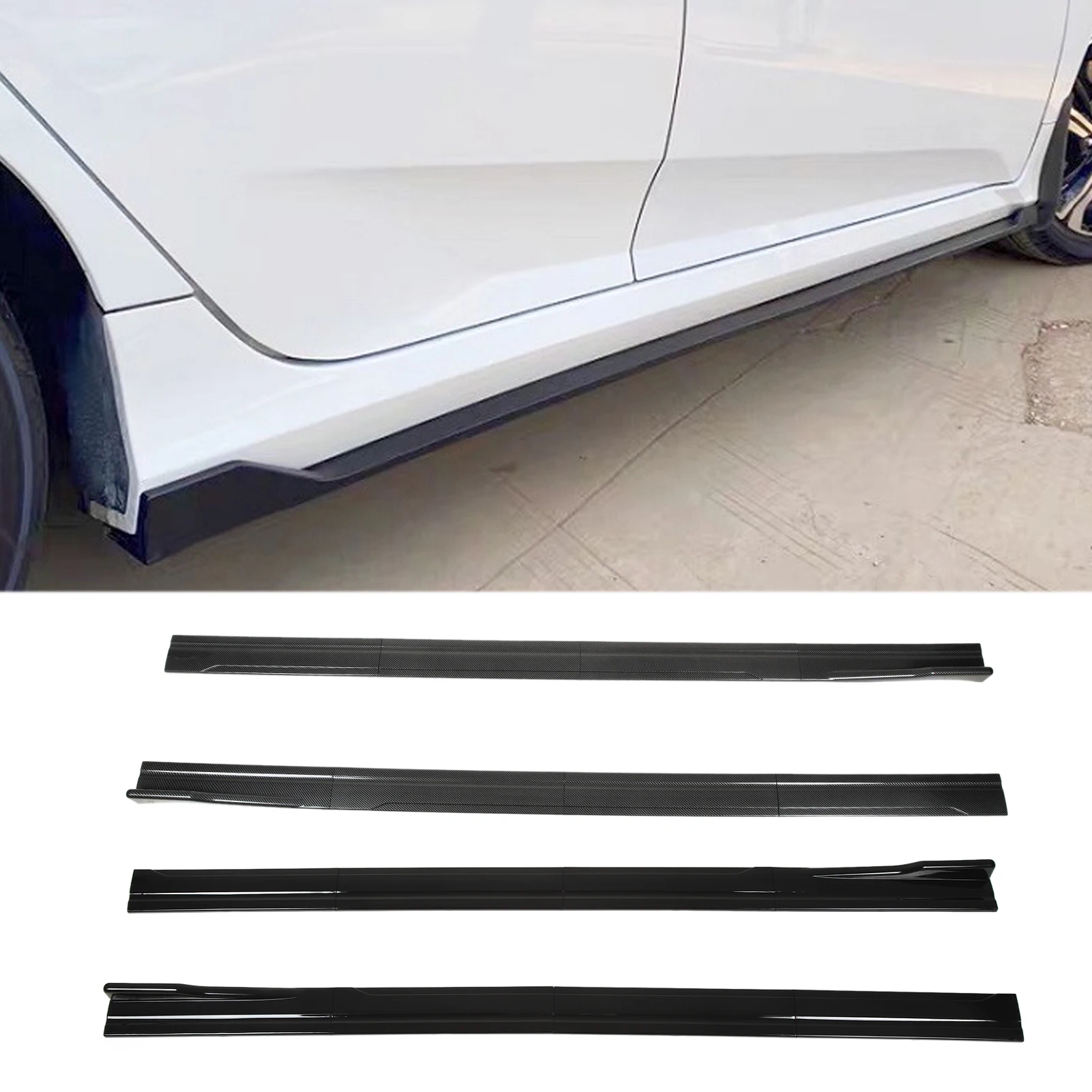 CarSideSkirts2M787inchUniversalRearSideSkirtsWinglets