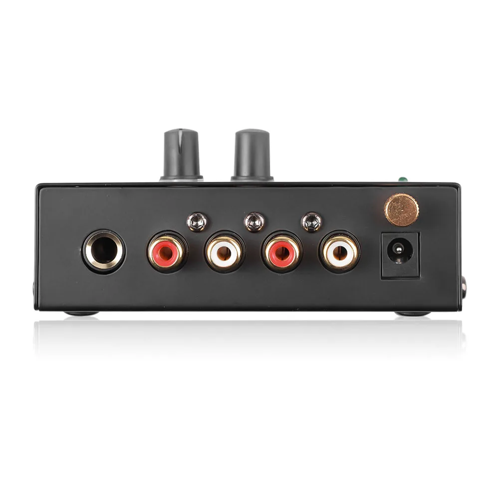 Audio Amplifier Board Ultra-compact Phono Preamp Pre Amp Preamplifier with Level Volume Control 2xRCA Input 2xRCA Output 1/4" TRS Output Interface Headphone Amplifier Stereo Amplifier Portable DAC Amplifier Audio Amp Adapter