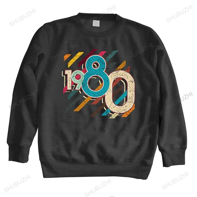 

Fashion Retro Vintage Born In 1980 hoodie Men long sleeve 42th 42 Years Old Birthday Gift brand hoody Cotton hoodies Merch