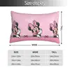 Custom Minnie Mouse Anime Cartoon Velvet Cute Throw Pillow Cases Rectangle 3
