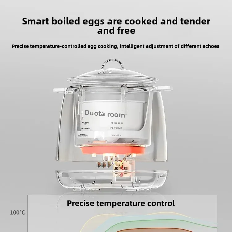 New Automatic Egg Boiler Home Use Small Breakfast Machine For One Person Egg Cooking Device High Power Efficiency
