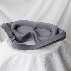 Ultra-Soft 3D Memory Foam Sleep Mask for Superior Light Blockage (Gray)