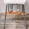 50cm Baby Highchair Foot Rest Footrest Baby Natural Bamboo Baby Highchair Foot Rest High Chair Footrest With Rubber Ring 3