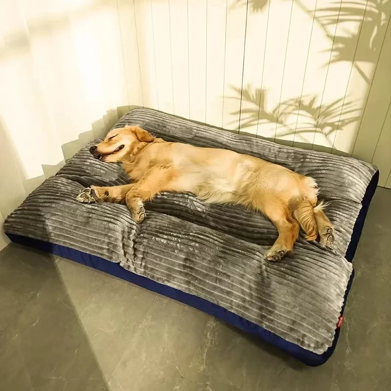 

Big Dog Mat Corduroy Pad for Medium Large Dogs Oversize Sleeping Bed Big Thicken Dog Sofa Removable Washable Pet Supplies