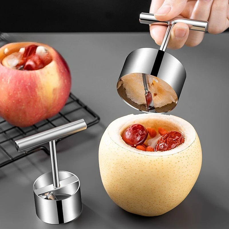 Apple Corer Fruit Splitter 304 Stainless Steel Fruit Core Extractor Kitchen Stewed Pear Mold Snow Pear Nut Separator