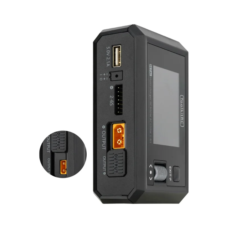 ToolkitRC M7AC 2S 3S Lipo зарядное устройство AC100W/DC300W XT60 XT30 Интеллектуальное зарядное устройство для модели RC Зарядное устройство LiHV NiMh Battery thumbnail 2