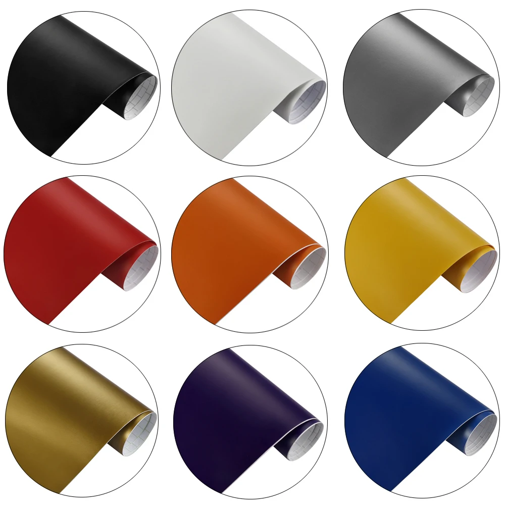 Autocollants en vinyle mat pour carrosserie de v hicule d coration int