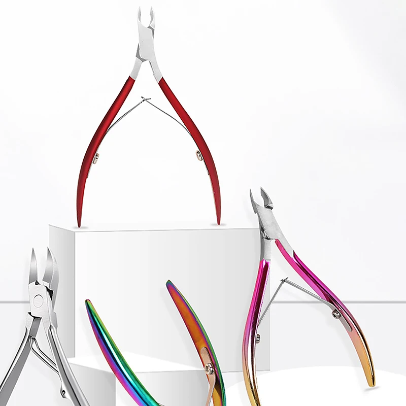 Profession elle Fingernagel Zehen nagel Nagel haut Zange Trimmen Edelstahl Nagel knipser Cutter Nagel haut Scheren zange Maniküre Werkzeug – Detail 7