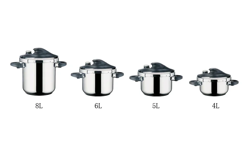 Manufacturer Commercial Steel Pressure Cooker 5L Gas Presser Cooker Stainless Steel Use For Gas And Induction Cooker 2