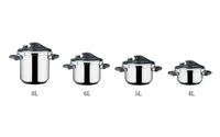 Manufacturer Commercial Steel Pressure Cooker 5L Gas Presser Cooker Stainless Steel Use For Gas And Induction Cooker 2