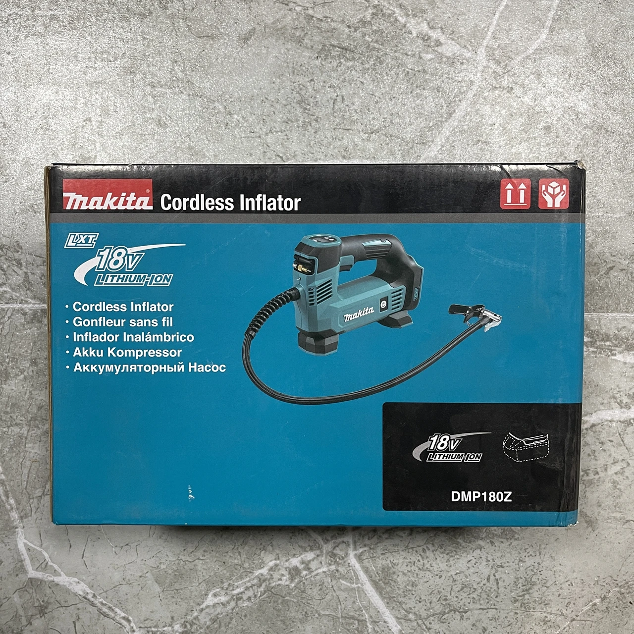 Makita DMP180Z 18V LXT Inflator Bare Unit Digital Pressure Gauge 3 Inflate Mode   body only cold storage high and low pressure control cooling unit oil gauge pressure controller high and low pressure connection capillary