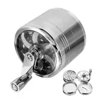 40mm Herb Grinder 4 Sections Portable Spice Grinder Multifunctional Zinc Alloy Shredder Kitchen Gadget Hand Tools Crushers 5