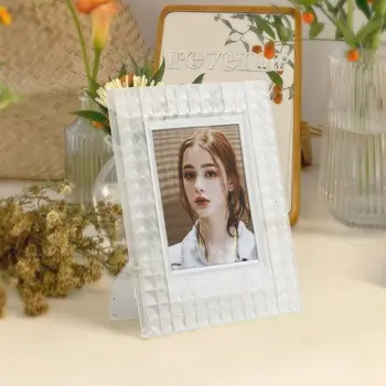 사용하기 쉬운 폴라로이드 액자, 여러 가지 빛깔의 클래식 세로 사진 프레임, 인스 스타일 세로 미니 사진 거치대, 장소 사진