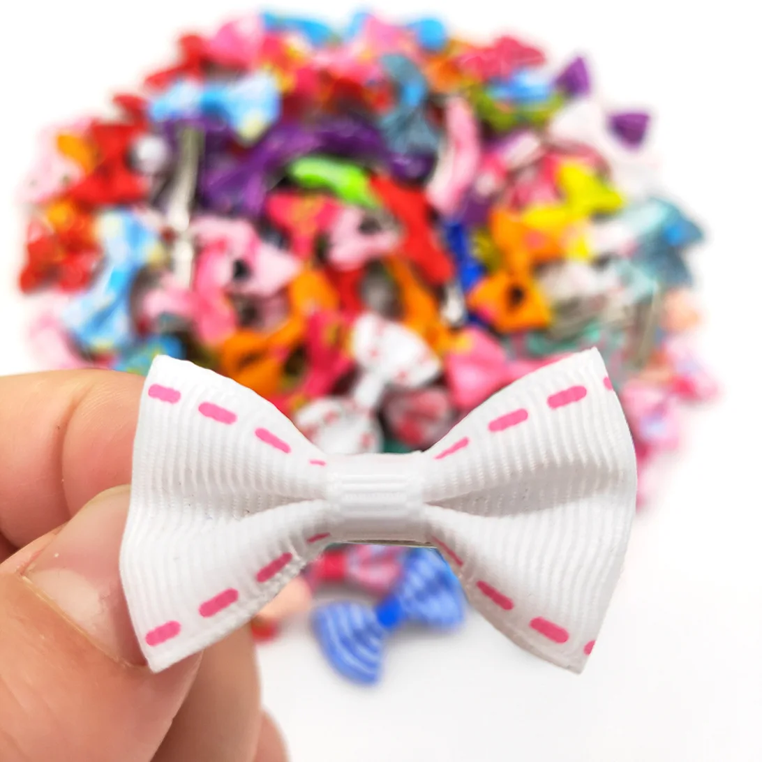 10/20/30Pcs Cute Dog Hair Clips Puppy Hairpin Pet Cat Handmade Hairpin Pet Bow Hair Accessories Multicolor 4