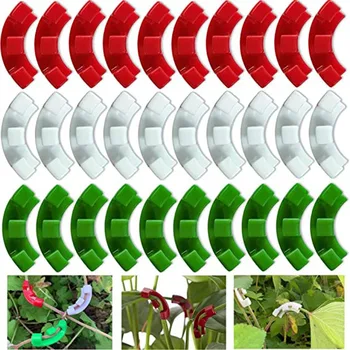 10PCS 3.5*1cm Gardening Fixer 90 Degree Plant Bender Trainer Plant Support Guides For Plants Clip Bending Twig Clamp Accessories