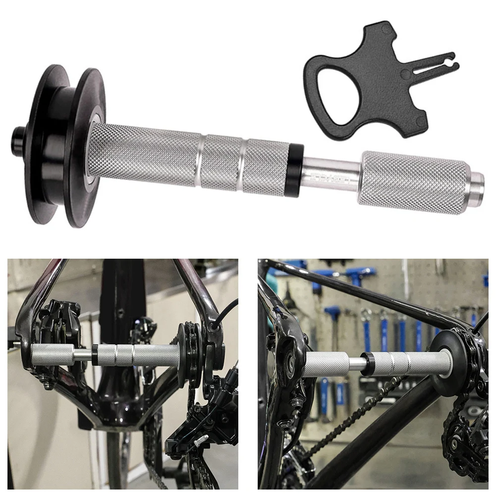 1pc Road Bicycle Thru Axle Chain Keeper Chain Fastener Tensioner With 1 Caliper Barrier Bike Freewheel Cleaning Tool