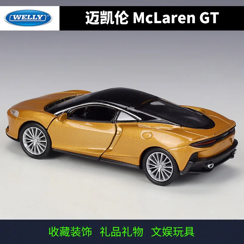 Welly 1:36 Mclaren Gt Modello Di Auto A Rimbalzo In Lega Regalo Da Collezione