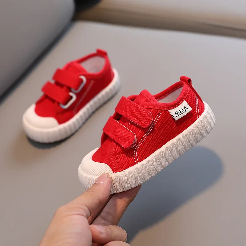 2023 Autumn Tennis Canvas Shoe Boys Soft Sole Children's Shoe for Girl Cloth Shoes Girls' Shoe Sneakers Casual Kid Shoes 5