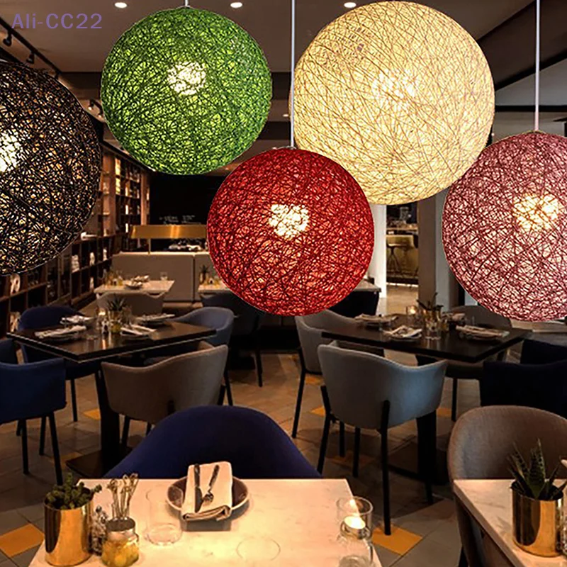 Rattan Ball Pendant Lampshade 1