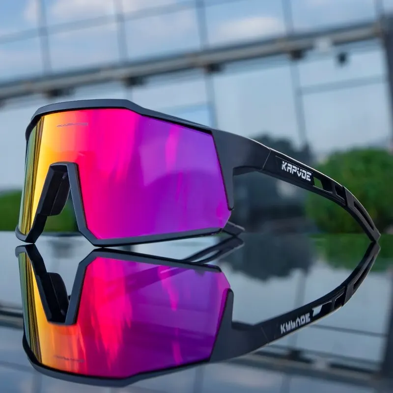 Kapvoe Cycling Glasses Polarized MTB Road Bike Glasses UV400 Protection Sunglasses Ultra Light Sport Eyewear Equipment