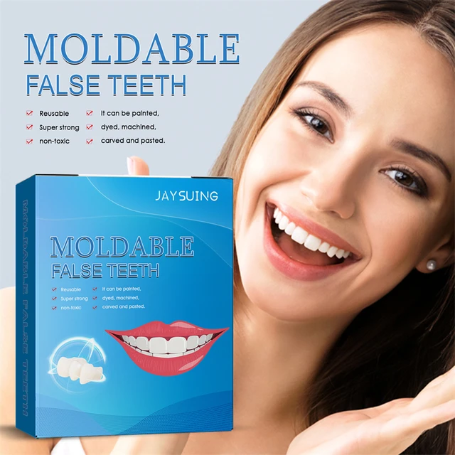 Moldable False Teeth FalsTemporary Tooth Repair Restoration Teeth Gaps  Missing Broken Tooth Filling Reusable Non-toxic