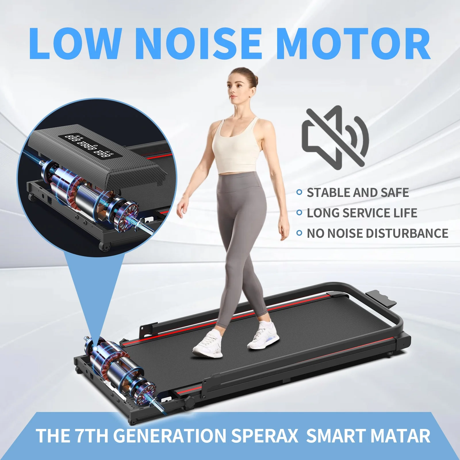 Folding Under Desk Walking Pad Treadmill 3
