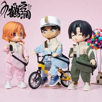 Ob11 Dolls Handmade Clothes Overalls Suit With Hat Messenger Bag Shirt Toy Accessories Obitsu11, GSC, Molly YMY P9 Dolls 1