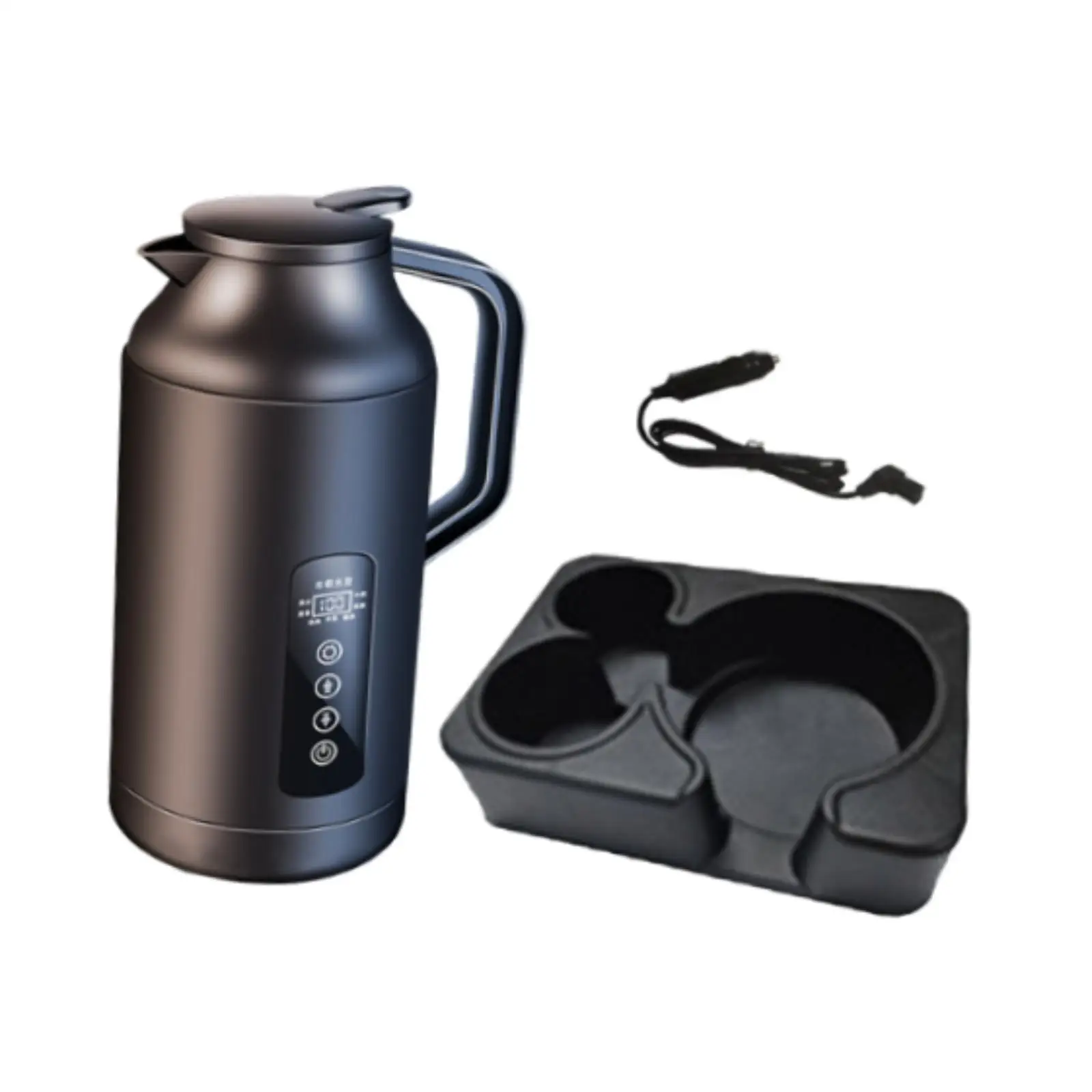 1.5L Kettle Boiler Large Capacity High Power Good Insulation 12V 24V Universal for Outdoor Camping Home Use Truck Road Trip