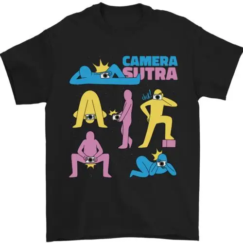 

Camera Sutra Photography Photographer Funny Mens T-Shirt 100% Cotton