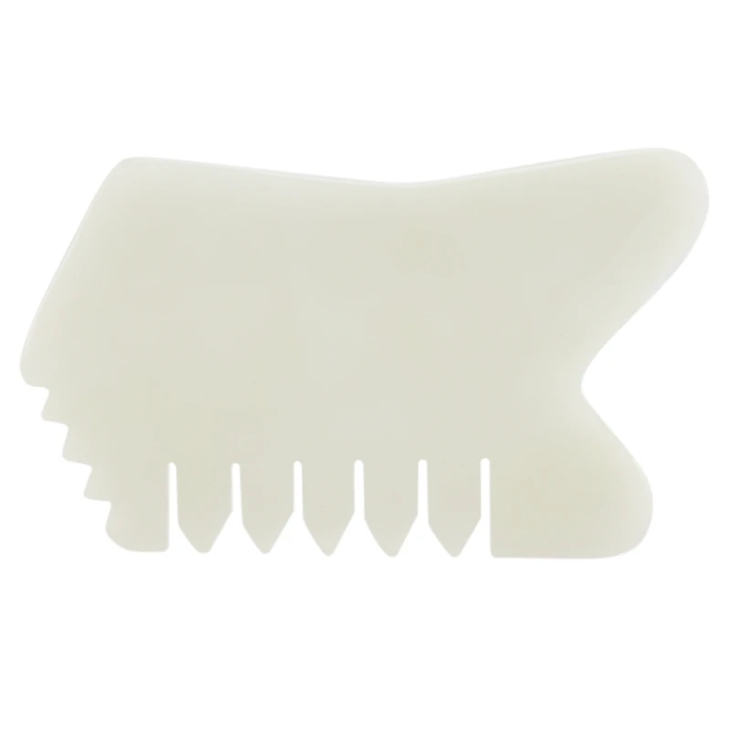 Jade Guasha Comb Spa Acupuncture Therapy Stimulation Points Face Arms Foot Care |