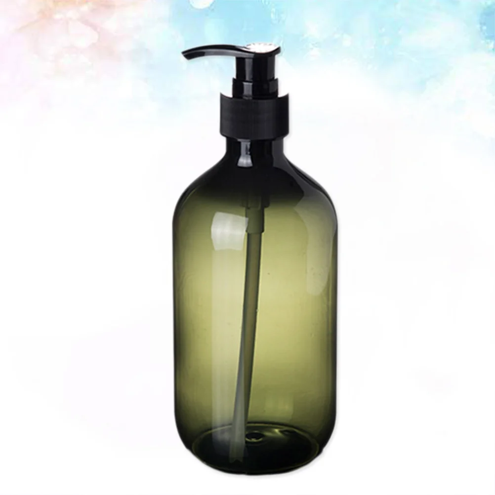 300ml Empty Hand Soap Dispenser Bottle Opaque Versatile Pump Bottle Drip-free Lotion Container Hand Soap Dispenser(Green)