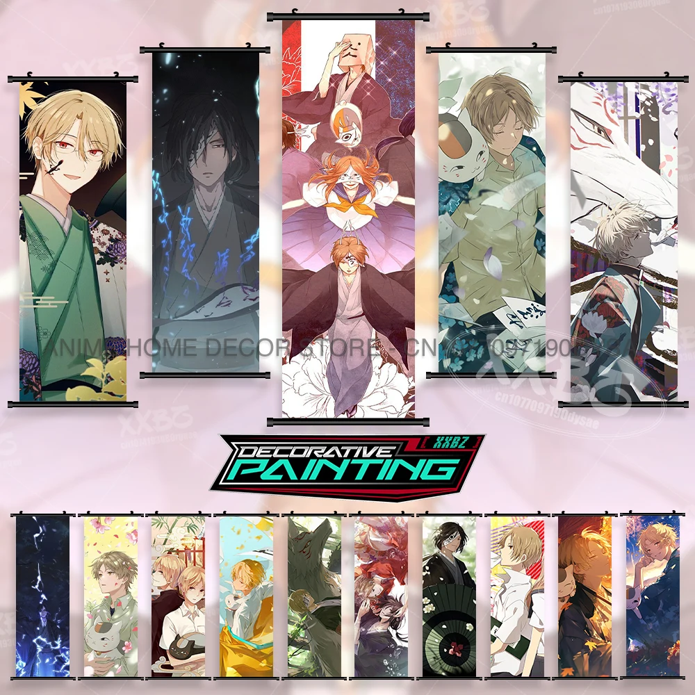 Kawaii Anime Natsume's Buch der Freunde Druck Poster Wand Kunstwerk Hängen Malerei Zimmer Leinwand Schriftrollen Bilder Hause Dekoration
