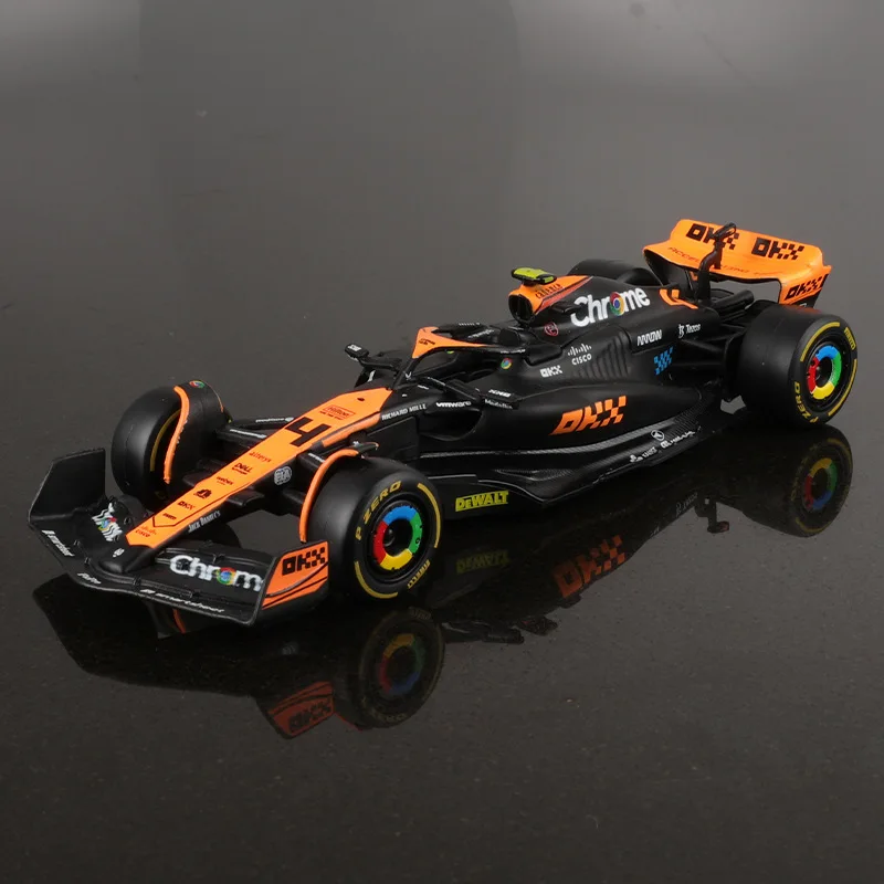 Bbugo 1:43 2023 McLaren F1 모델 MCL60 레이싱 합금 자동차 장난감 4    랜도 노리스 81    오스카 피아스트리 선물 컬렉션