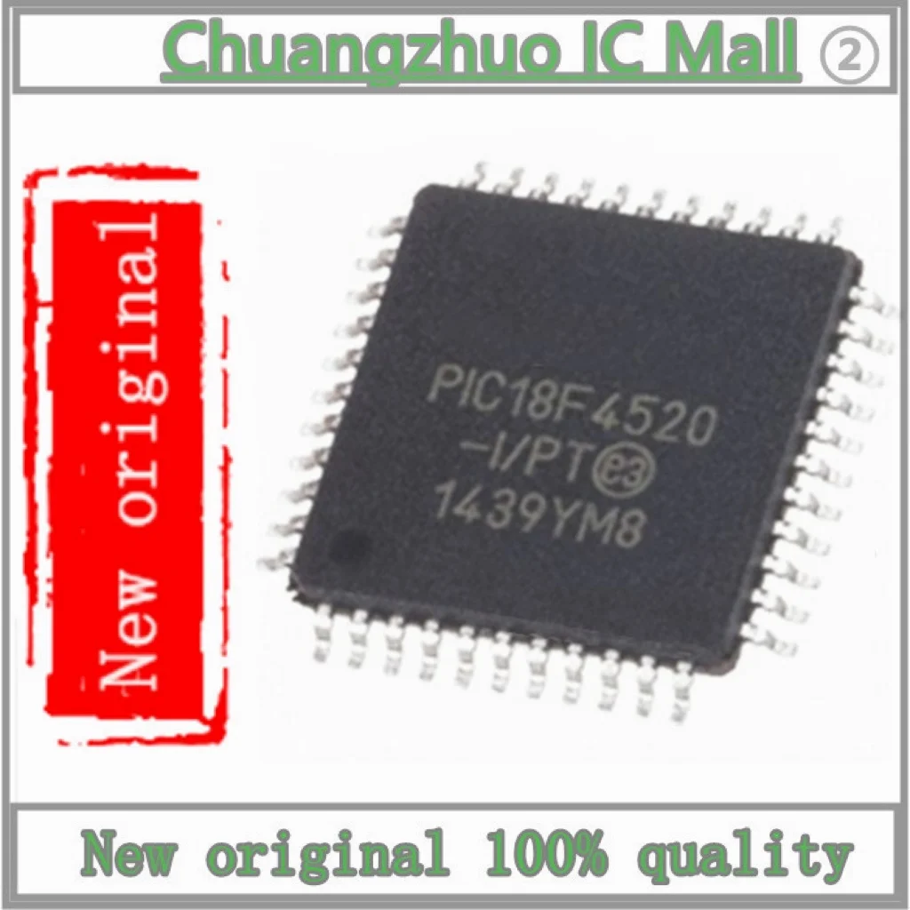 

1PCS/lot New original PIC18F4520-I/PT PIC 4.2V~5.5V 40MHz 36 32KB TQFP-44(10x10) Microcontroller Units (MCUs/MPUs/SOCs) ROHS