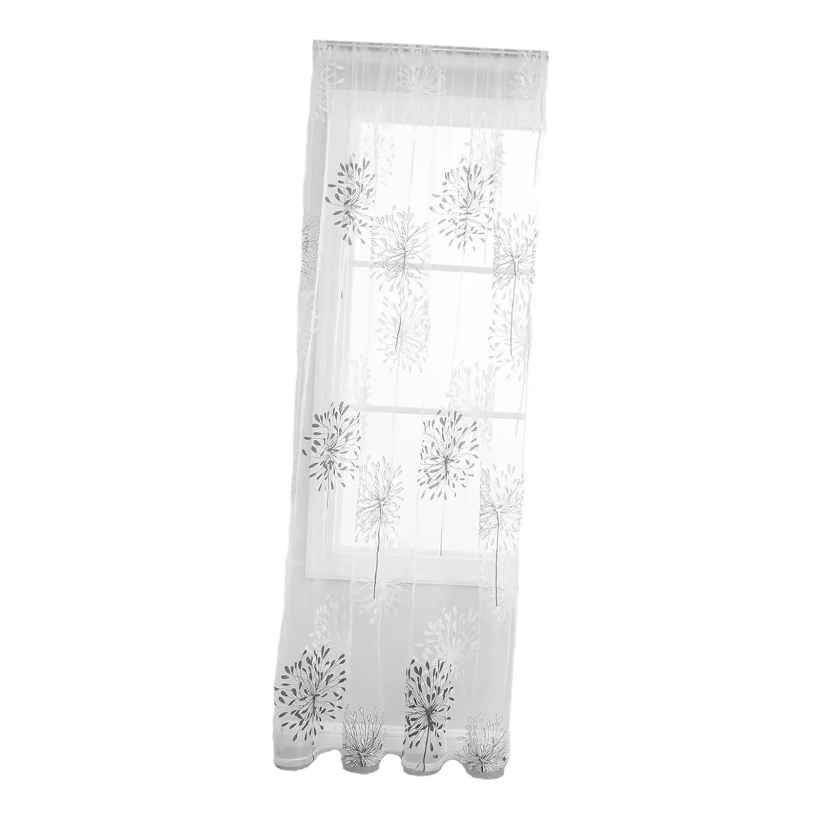 Window Tulle Panel Breathable Modern Soft Farmhouse Lightweight Rod Pocket