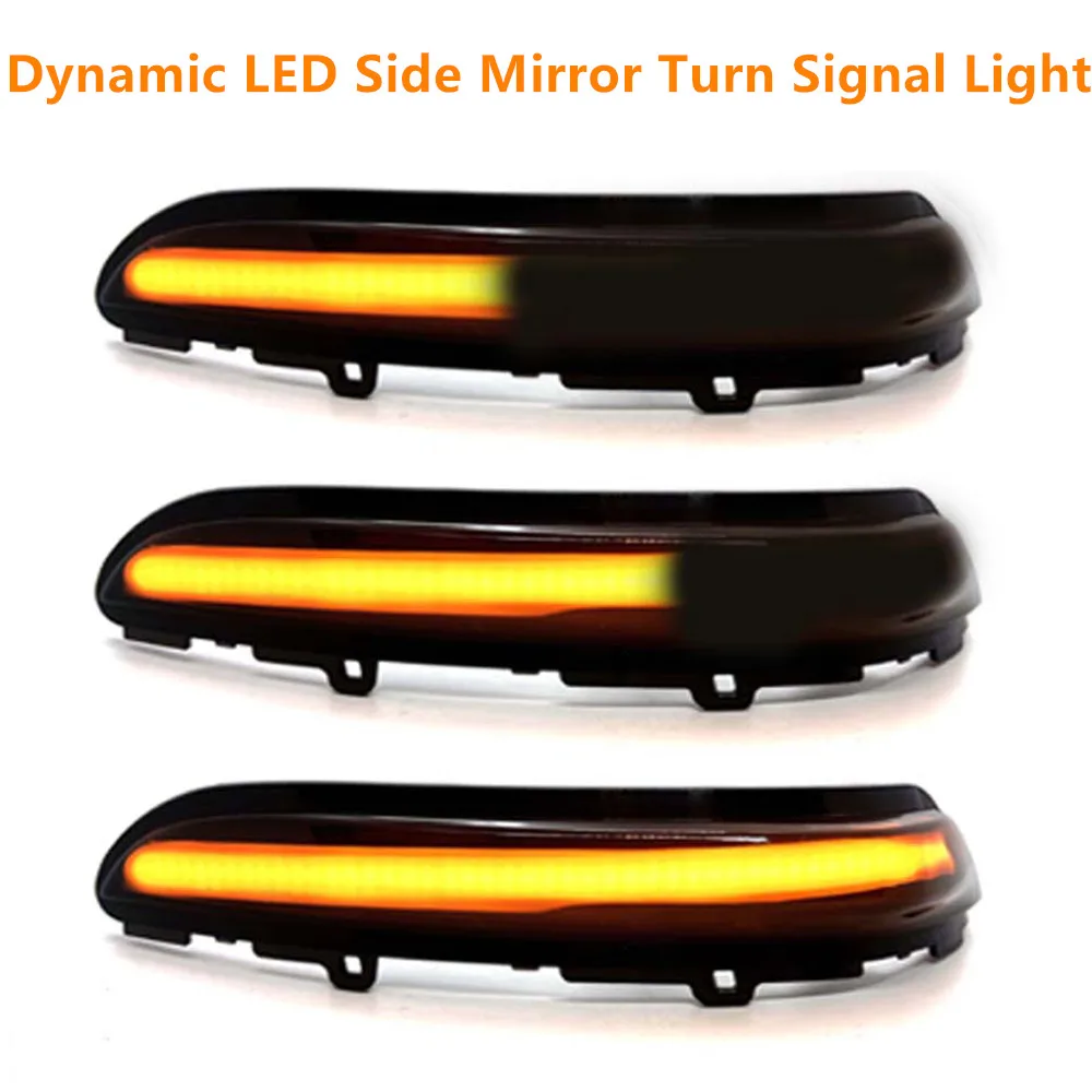 

2PCS For Peugeot 208 2008 2012 2013 2014 2015 2016 2017 2018 2019 2020 Citroen C3 Dynamic LED Side Mirror Blinker Flowing Light