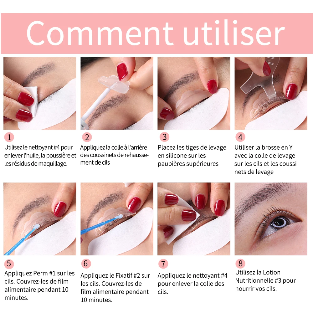 Kit de levage des cils Iconsign - Permanente des cils, sérum pour améliorer les cils, outils de maquillage des cils - Livraison gratuite