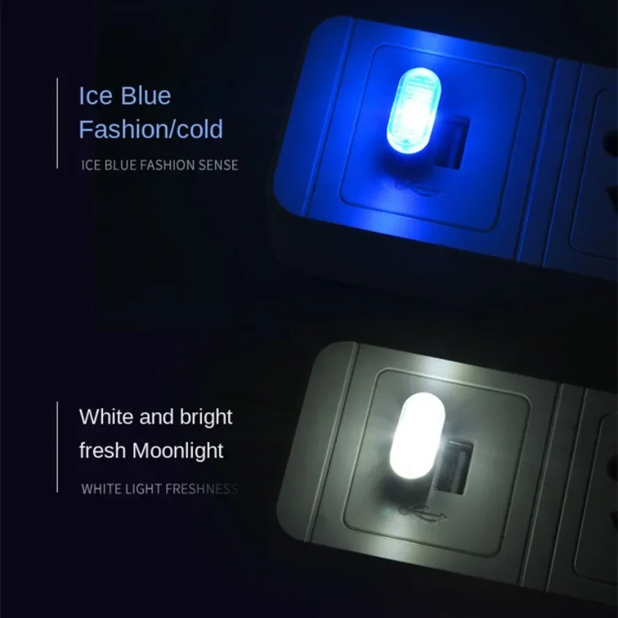 Mini USB Light LED USB Night Light 5 Styles Modeling Car Ambient Light Neon Interior Light Car Jewelry Decorative Ambient Light