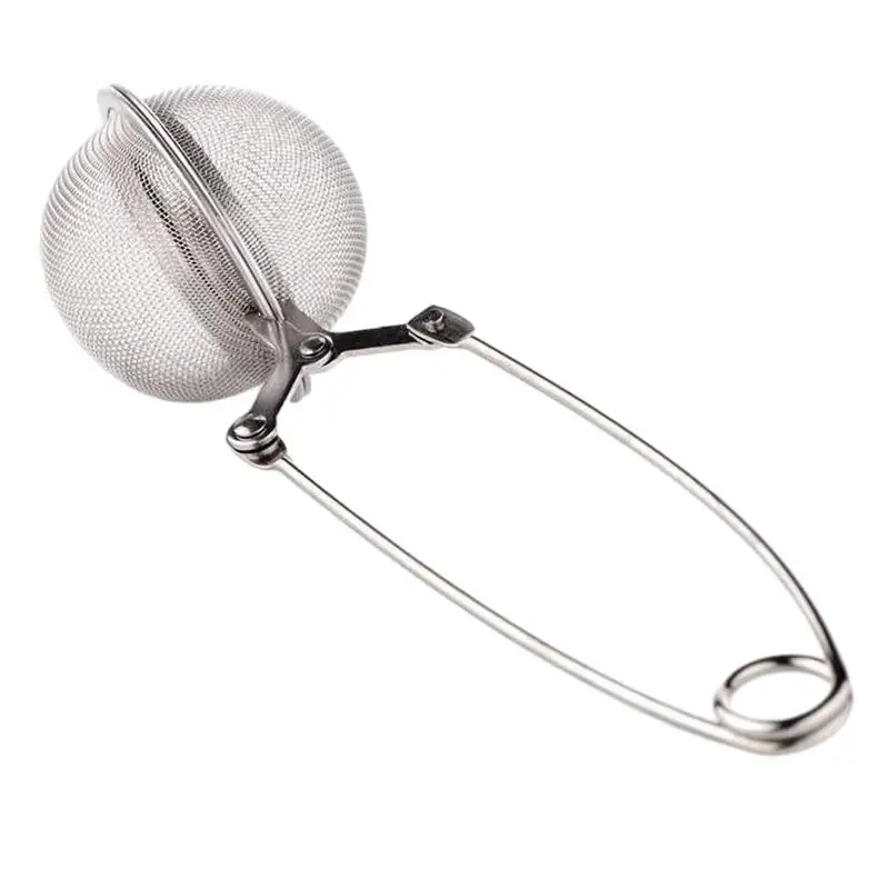 

Tea Ball Strainer Infuser Handle Tea Ball Sphere Mesh Tea Strainer Coffee Herb Spce Filter Diffuser Kitchen Gadget Stainless St