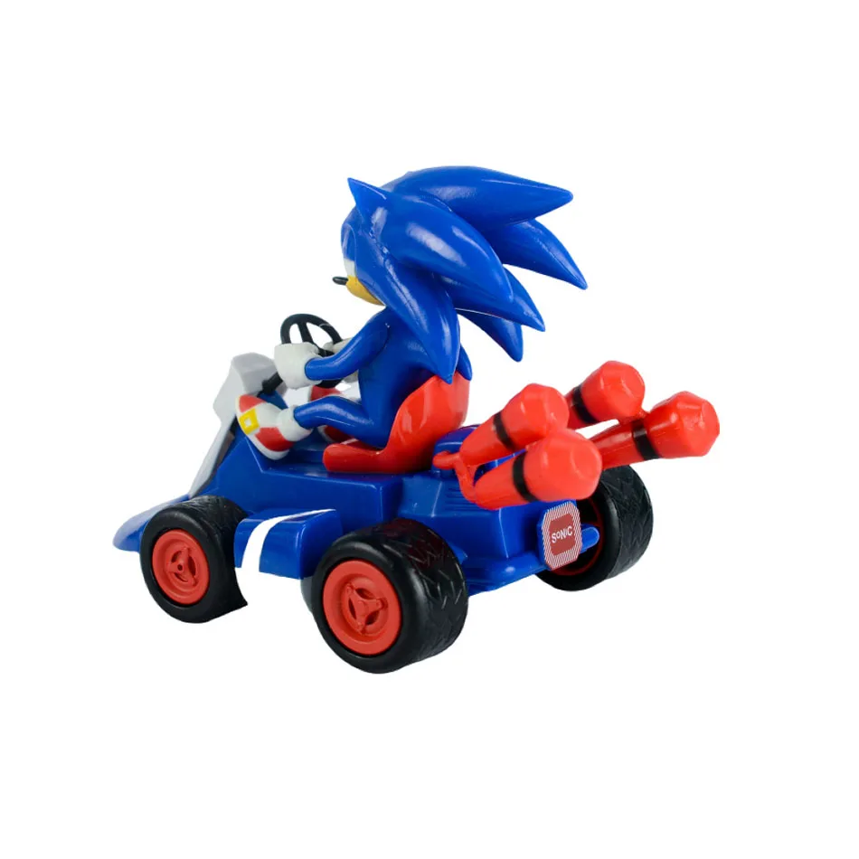 5pcs Sonic the Hedgehog Toy Car Model Sliding Racing Cars Cartoon Game Anime Pull-back vehicle fun Collecting Toys Gifts 4