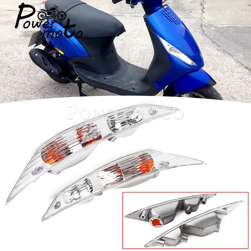 Per Scooter Zip 2 50Cc 100Cc 125Cc Ssl 25 50 100 125 Cc Ac Cat Lc 1999-Up Moto Indicatori Di Direzione Anteriori Indicatore Luminoso Lampeggiatore