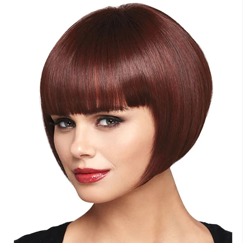 

HAIRJOY Synthetic Hair Short Straight Flapper Cosplay Bob Wigs for Women Costumes Wig