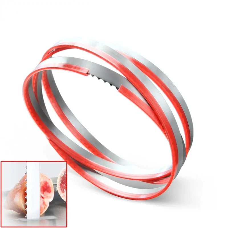 1200mm-2560mm Saw Blades With Width 16, 19mm 1650mm Band Saw Blades Cutting Bone, Frozen Fish, Meat.