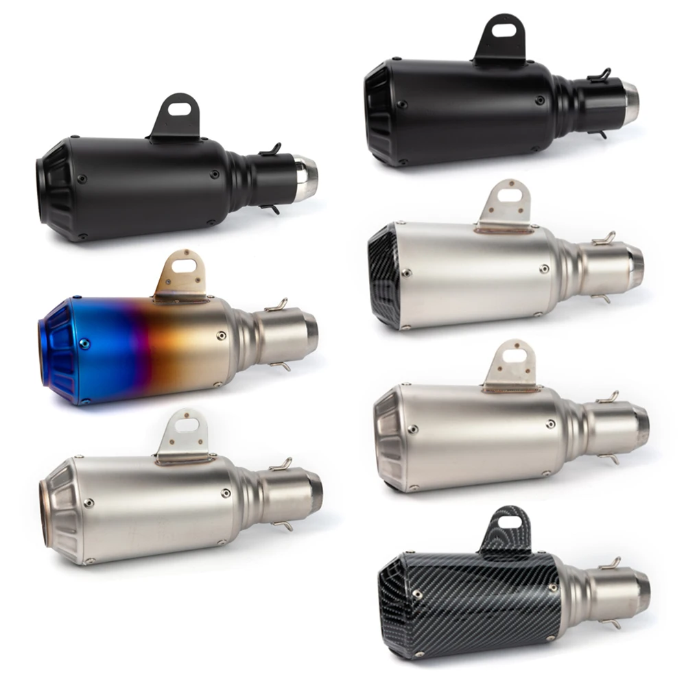 UniversalMotorcycleExhaustTailPipe3851mmSliponMufflerwith