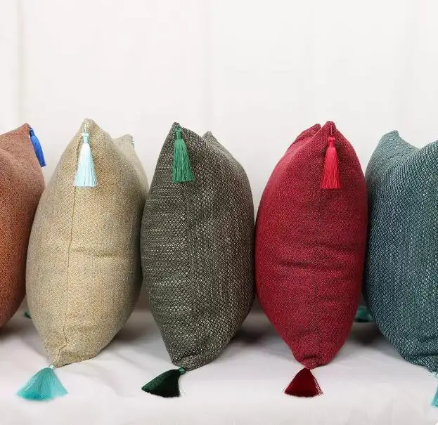 

Однотонная льняная наволочка для спальни, гостиной, дивана, наволочки