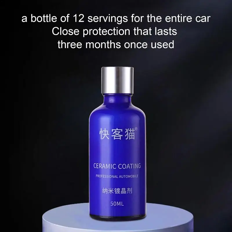 Car Ceramic Nano Coating Liquid 50ml Automobile Safety Coating Agent Spray Auto Crystal Hydrophobic Layer Polish Coating Agent